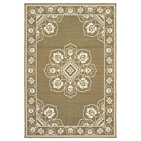 Oriental Weavers 8 ft. 6 in. x 13 ft. Marina Rectangle Rug Tan M7764J259396ST